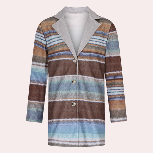 Cardigan pour Hommes à Rayures Colorées et Design Moderne 1