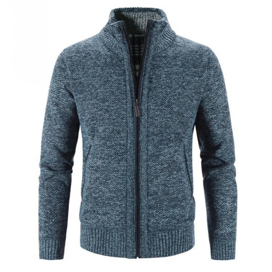 Cardigan pour Hommes avec Col Montant et Fermeture Éclair 5