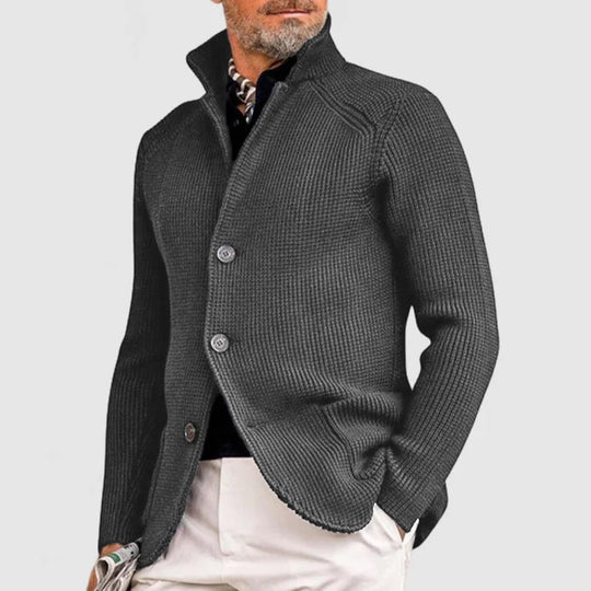 Cardigan pour Hommes en Tricot - Veste Boutonnée Classique 4