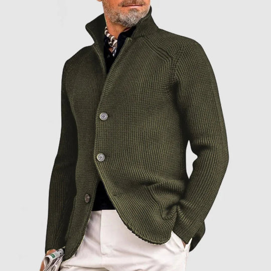 Cardigan pour Hommes en Tricot - Veste Boutonnée Classique 6