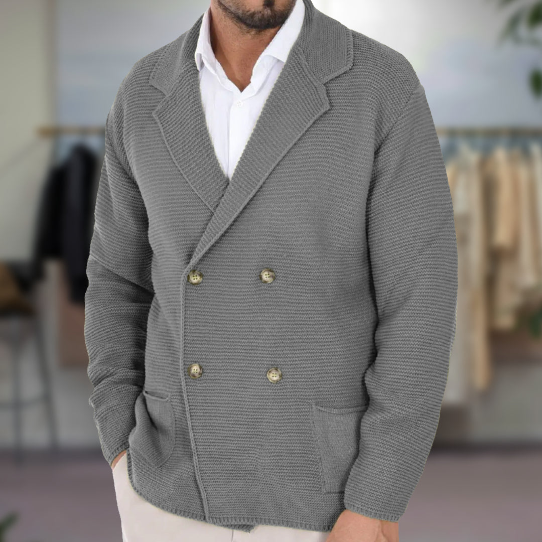 Cardigan pour hommes à double boutonnage 1