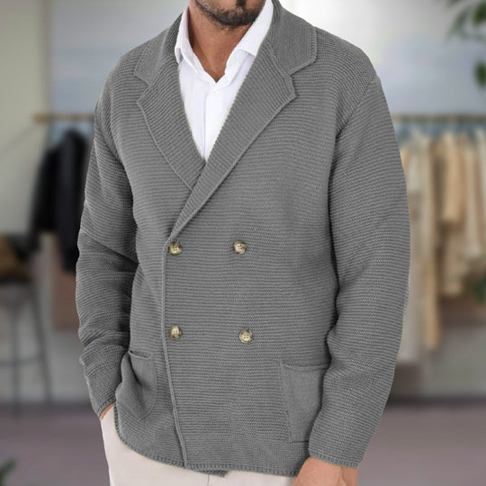 Cardigan pour hommes à double boutonnage 1