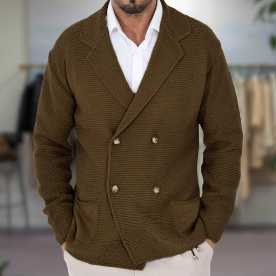 Cardigan pour hommes à double boutonnage 2