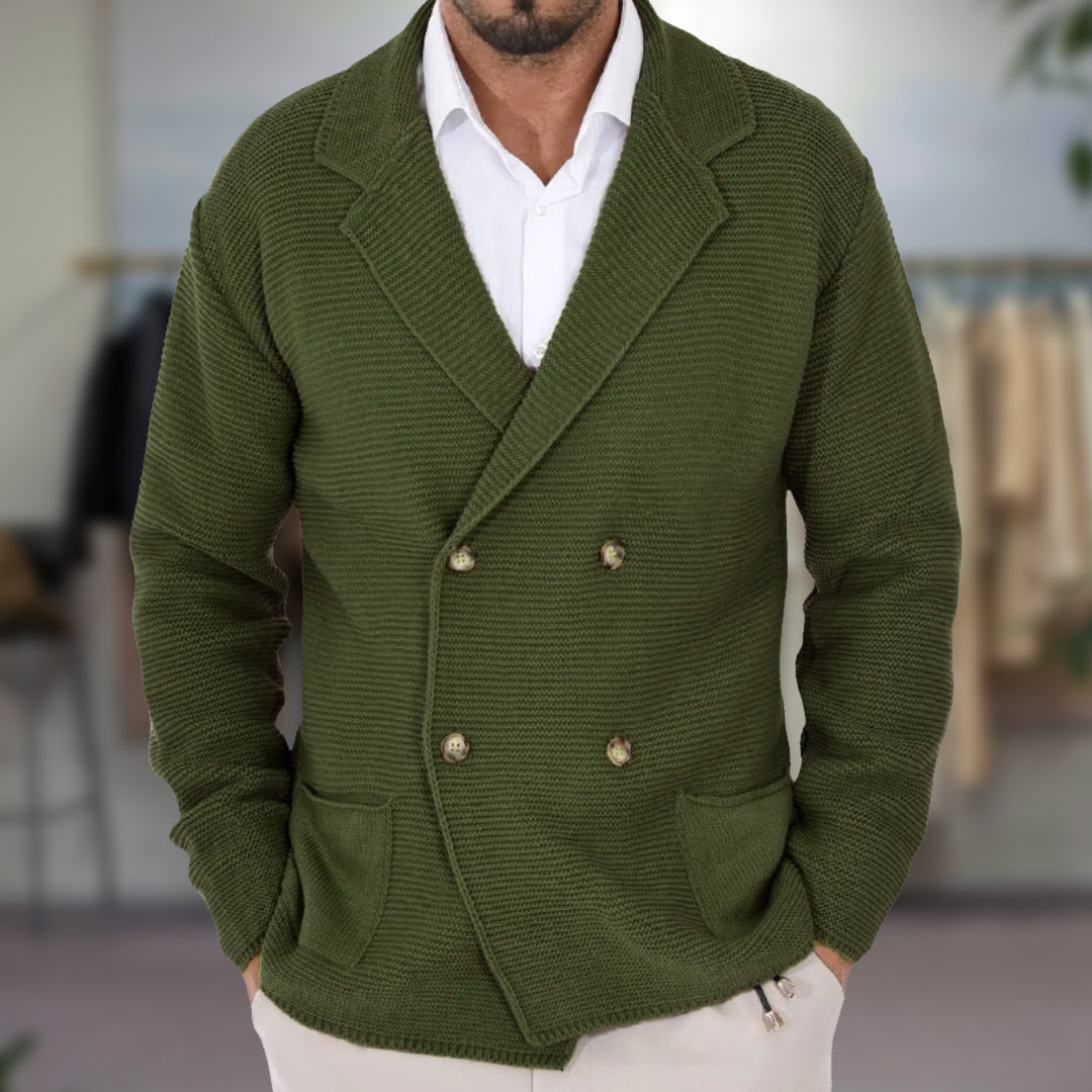 Cardigan pour hommes à double boutonnage 3