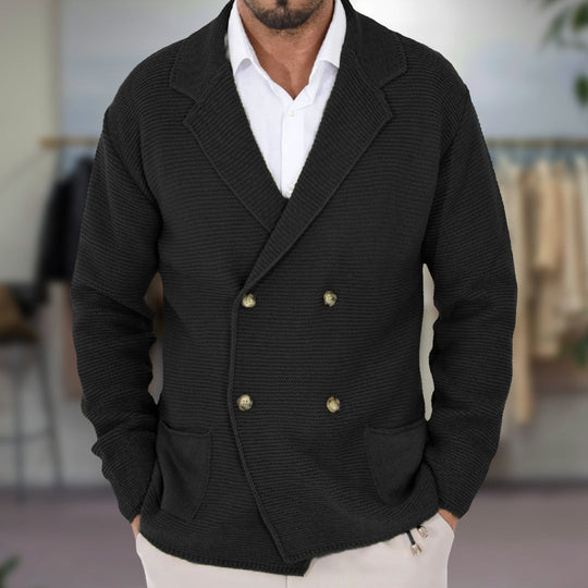 Cardigan pour hommes à double boutonnage 4