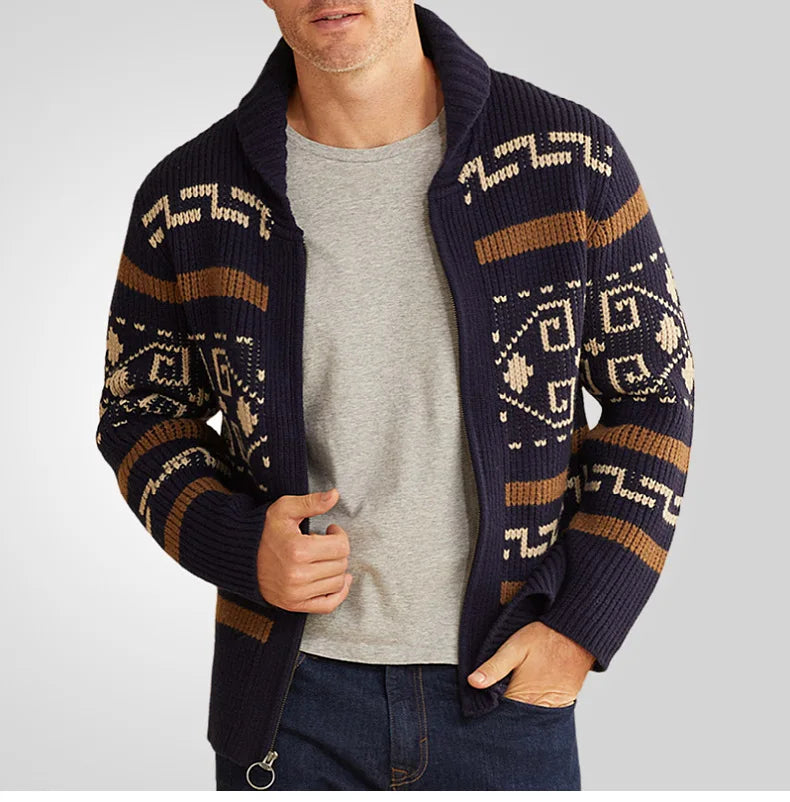 Cardigan pour hommes à fermeture éclair 2