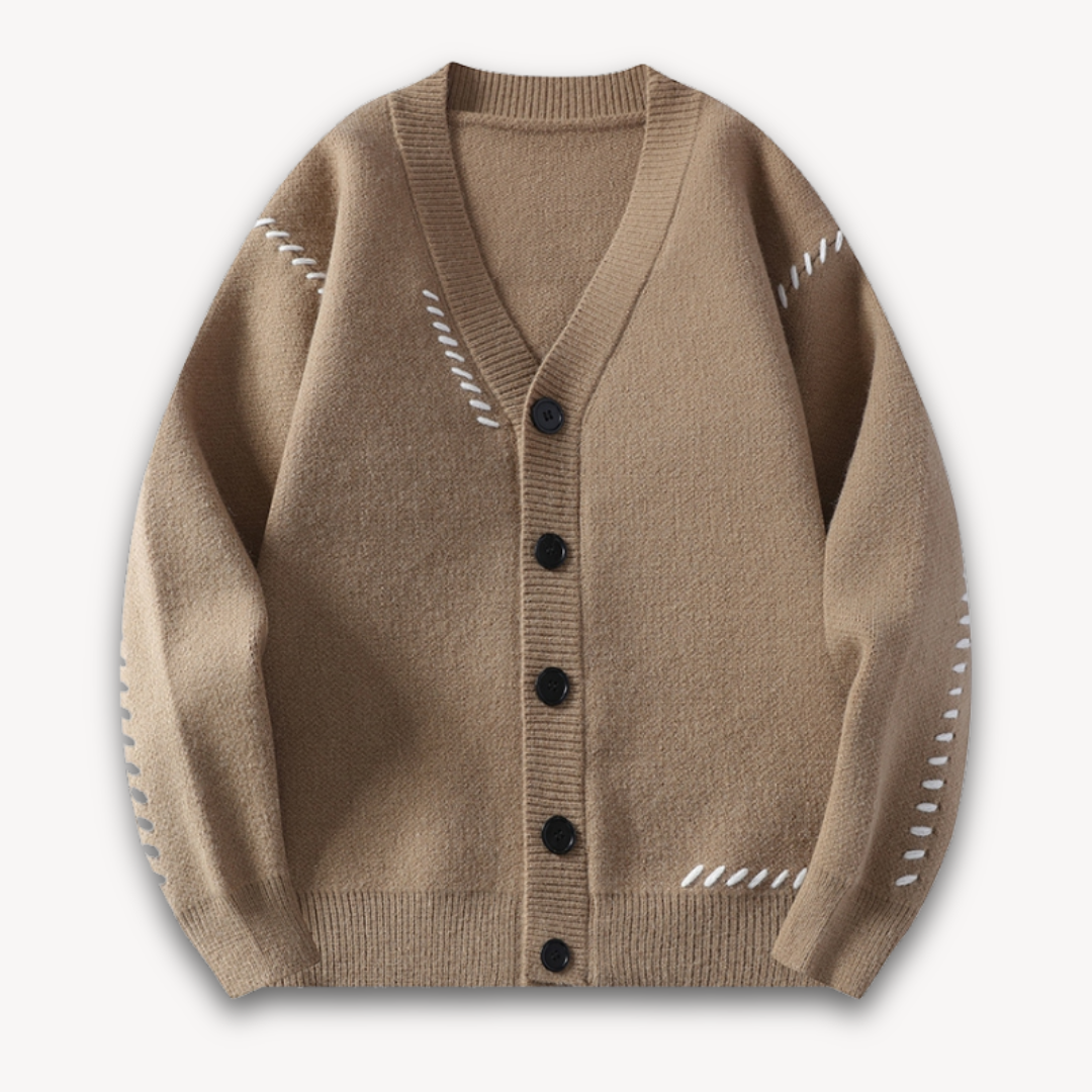 Cardigan pour hommes surdimensionné boutonné 2