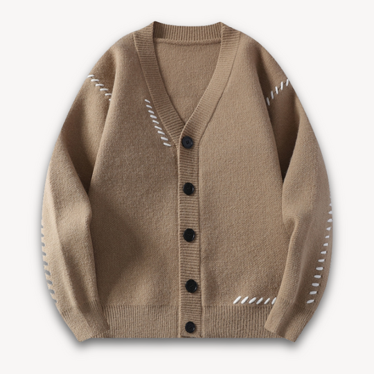 Cardigan pour hommes surdimensionné boutonné 2