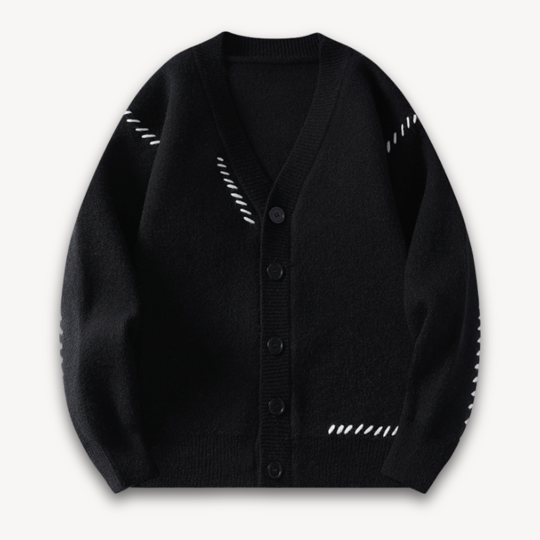 Cardigan pour hommes surdimensionné boutonné 3