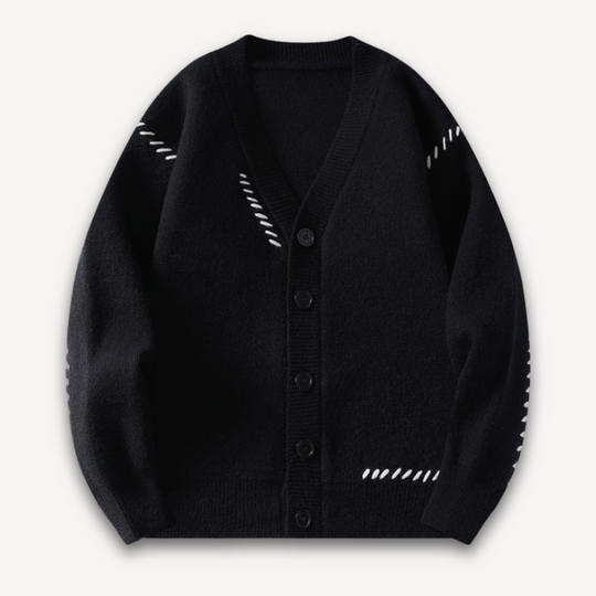 Cardigan pour hommes surdimensionné boutonné 3