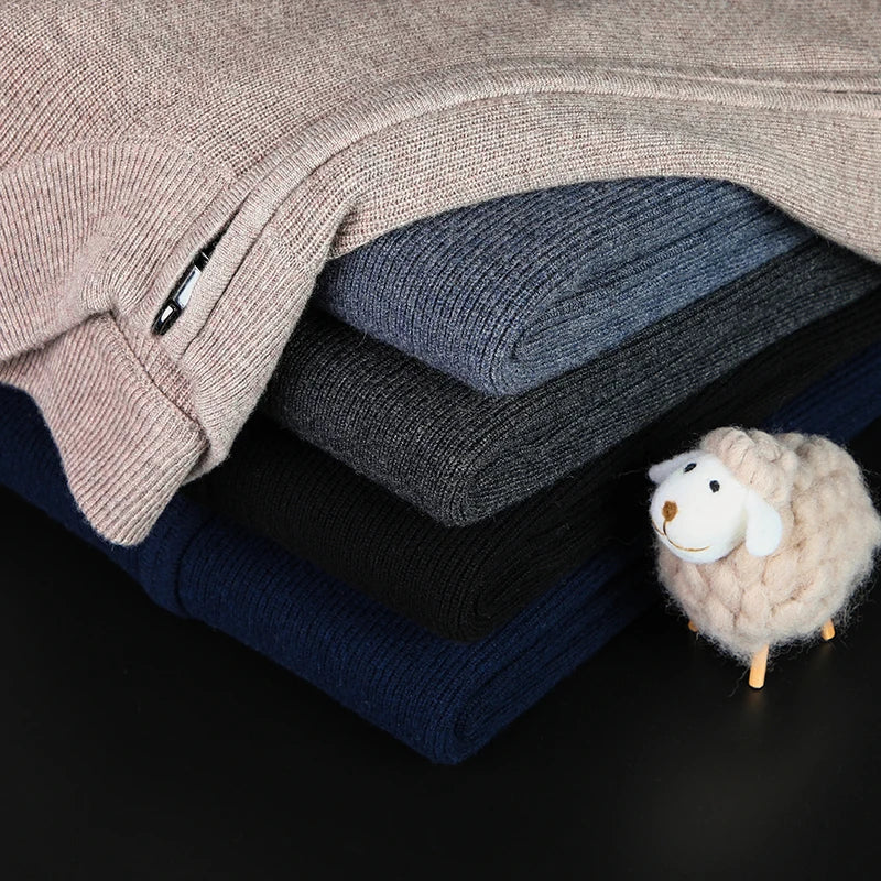 Cardigan zippé pour homme en laine 2