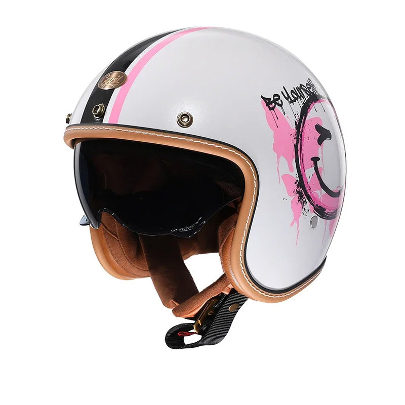 Casque Ouvert Rétro pour Motocyclistes 3