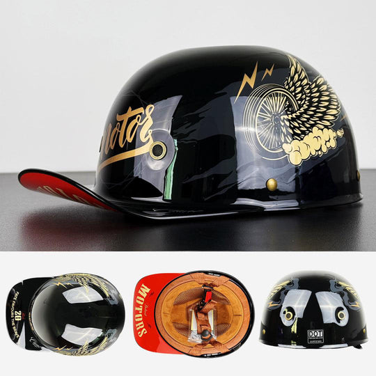 Casque de Moto au Design Casquette pour Hommes et Femmes 6