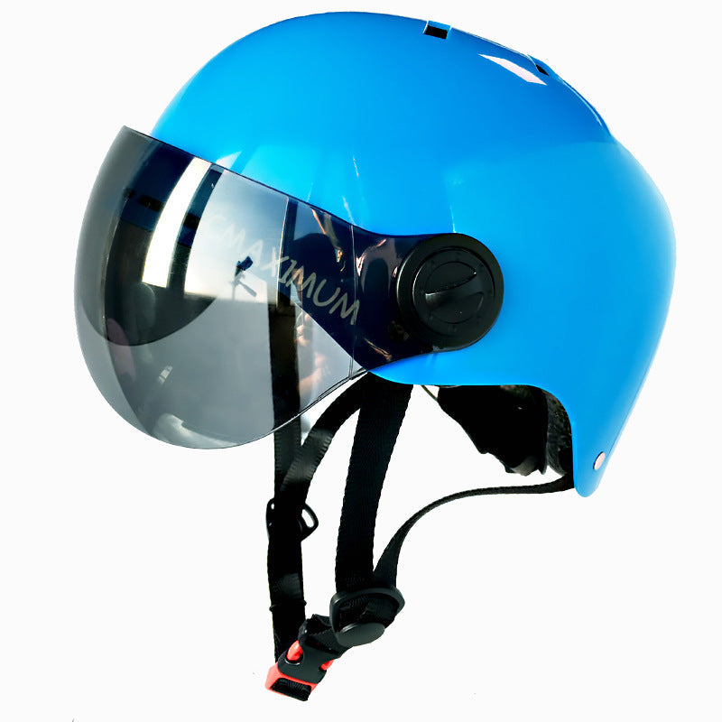 Casque de vélo urbain avec visière teintée et mentonnière ajustable pour homme et femme 3