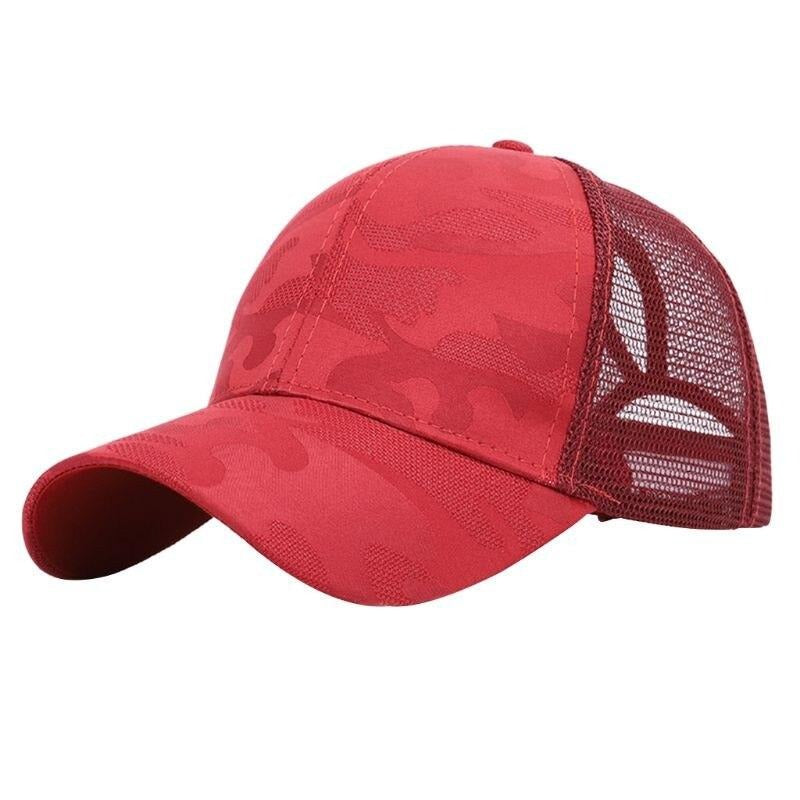 Casquette de Baseball Femme Tendance avec Trou pour Chignon Ajustable 12