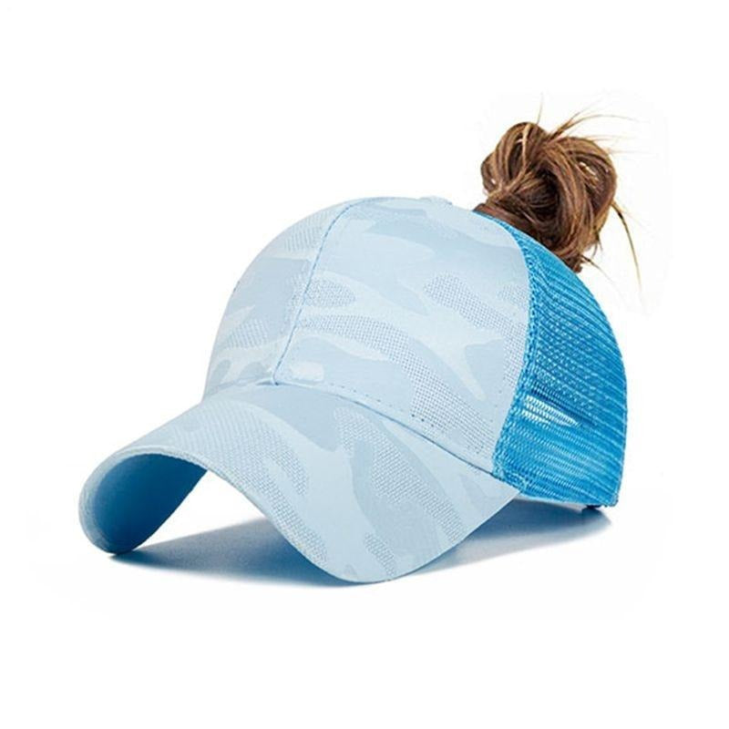 Casquette de Baseball Femme Tendance avec Trou pour Chignon Ajustable 2