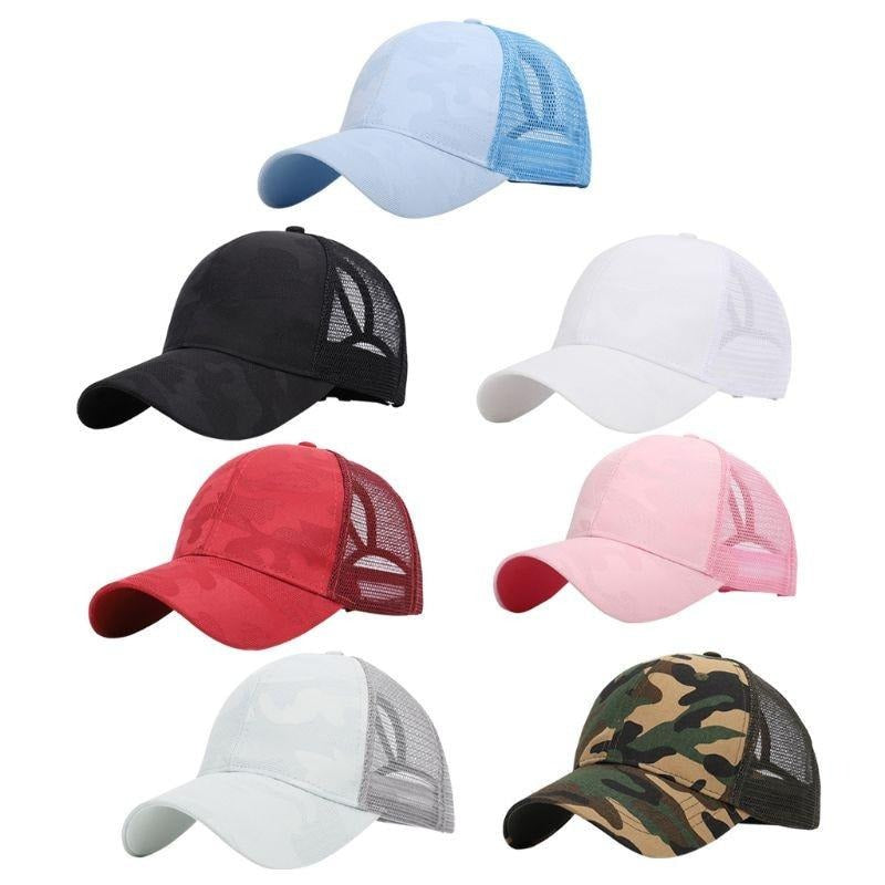 Casquette de Baseball Femme Tendance avec Trou pour Chignon Ajustable 8