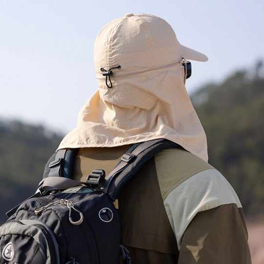 Casquette de camionneur avec protection du cou pour les activités en plein air 2