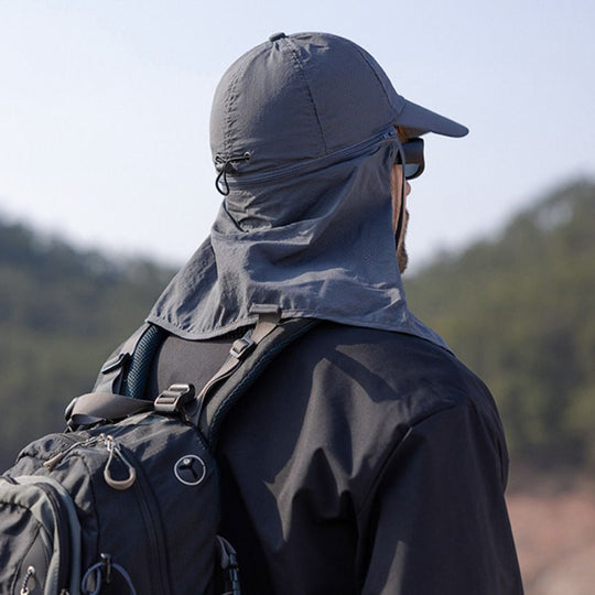 Casquette de camionneur avec protection du cou pour les activités en plein air 4