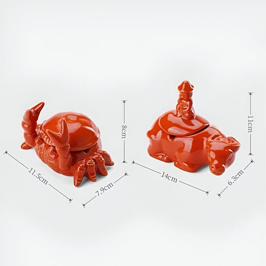 Cendrier Extérieur Design Crabe Unique pour Décoration Intérieure et Extérieure 2