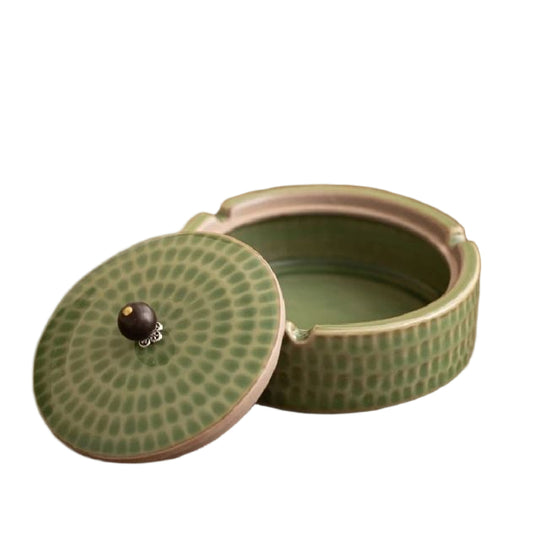Cendrier Rétro avec Couvercle en Céramique 5
