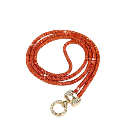 Chaînette à lunettes pour femme avec strass scintillants 1