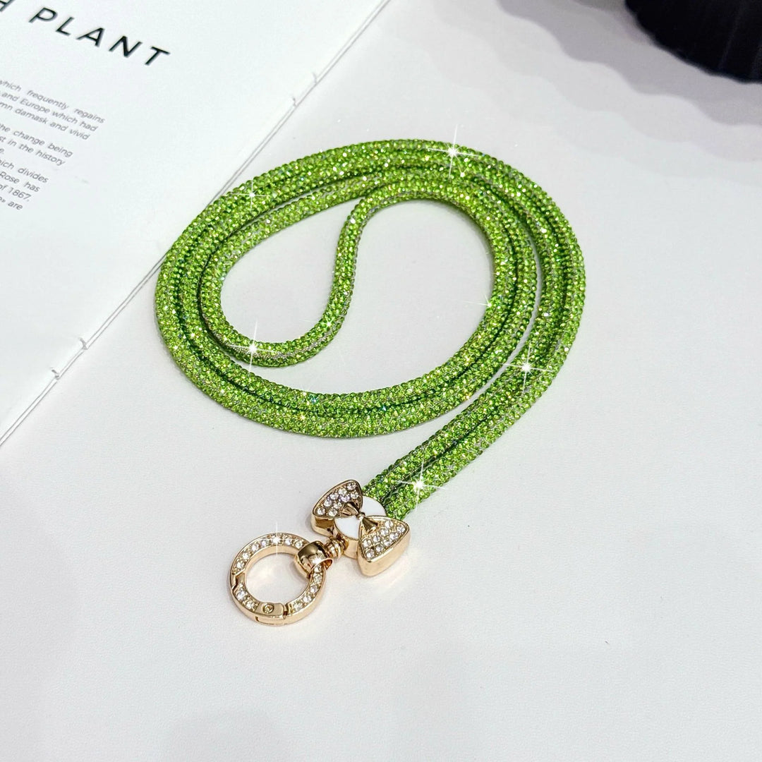 Chaînette à lunettes pour femme avec strass scintillants 11