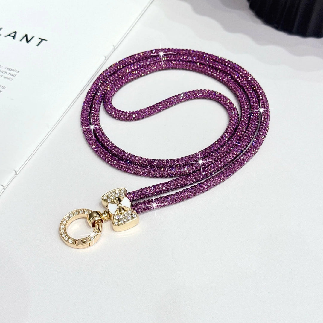 Chaînette à lunettes pour femme avec strass scintillants 12