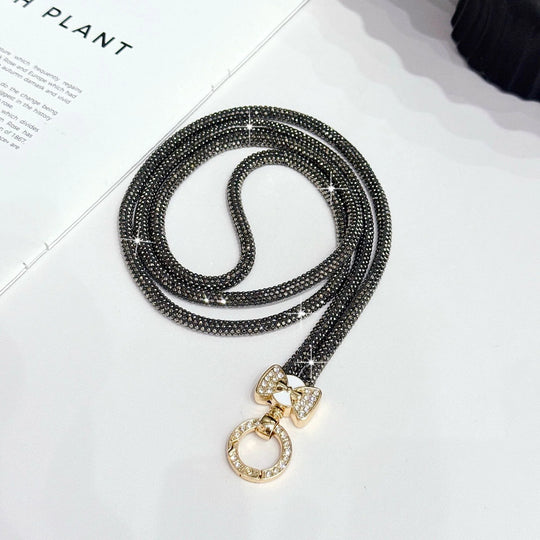 Chaînette à lunettes pour femme avec strass scintillants 13