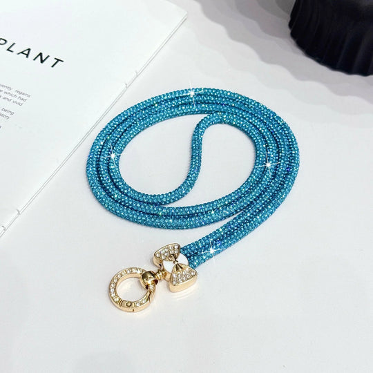 Chaînette à lunettes pour femme avec strass scintillants 2