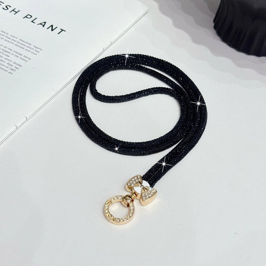 Chaînette à lunettes pour femme avec strass scintillants 3