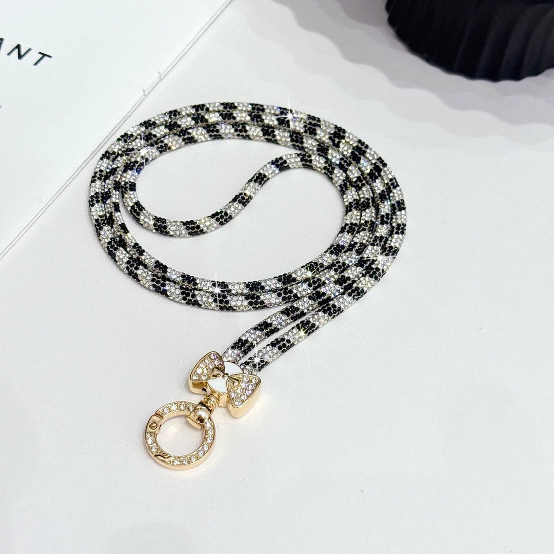 Chaînette à lunettes pour femme avec strass scintillants 4