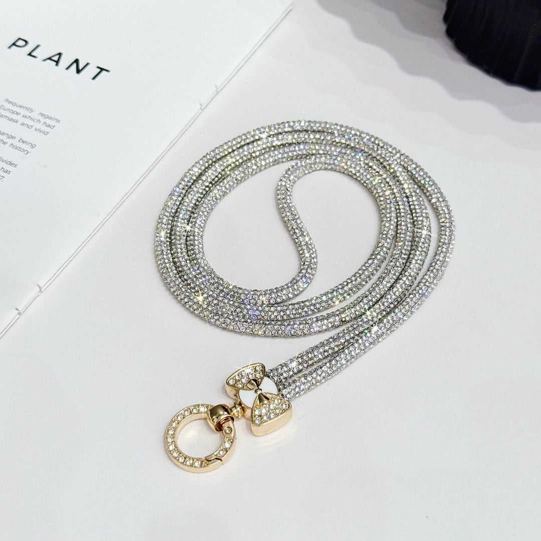 Chaînette à lunettes pour femme avec strass scintillants 6