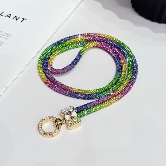 Chaînette à lunettes pour femme avec strass scintillants 8