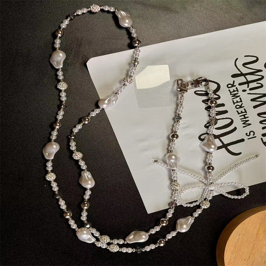 Chaînette à lunettes pour femme style perles raffinées 4