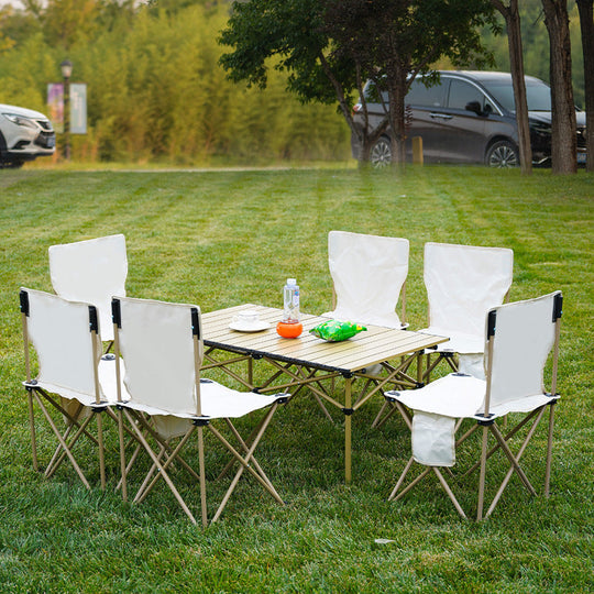 Chaise pliante légère pour extérieur avec structure stable 3