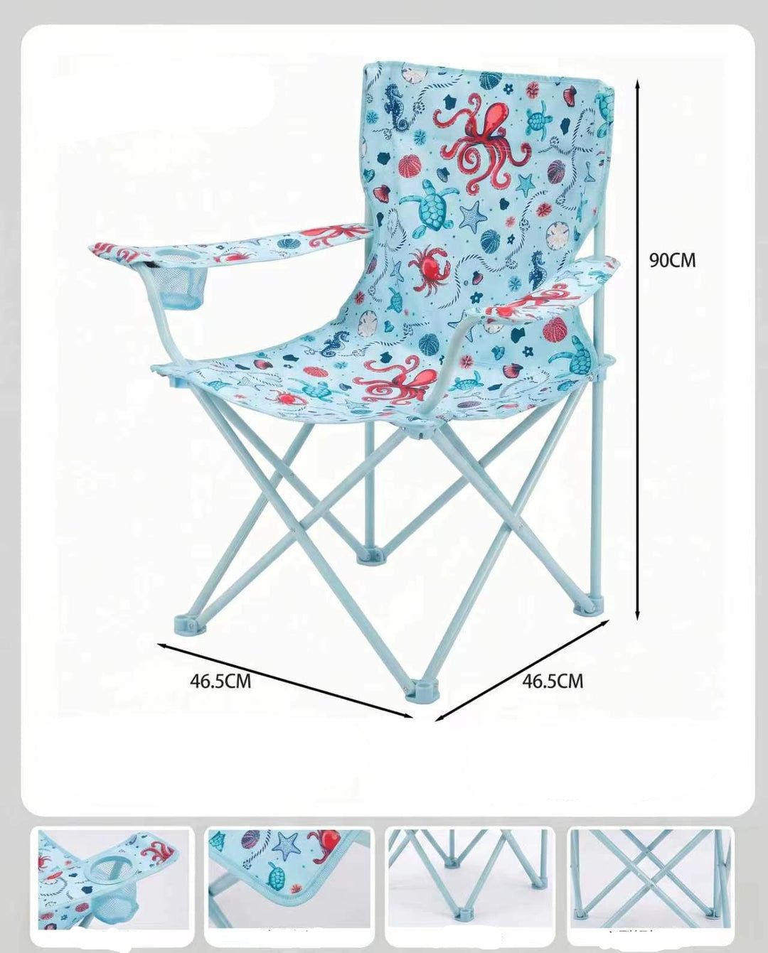 Chaise pliante portable pour extérieur légère et confortable 0