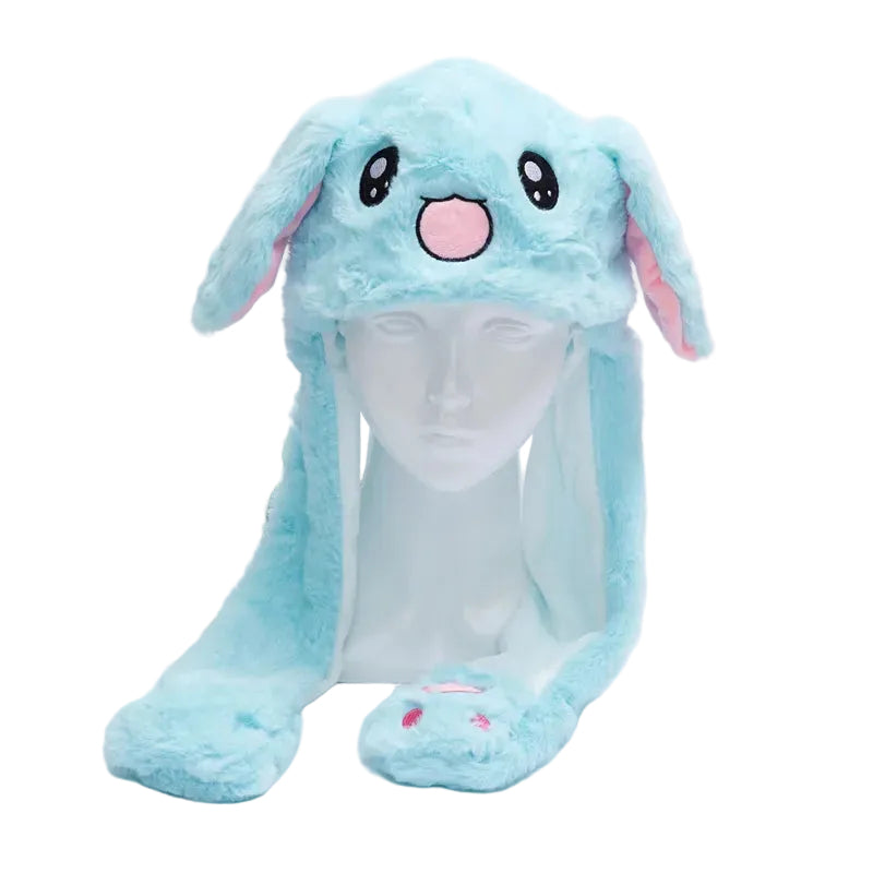 Chapeau Lapin avec Oreilles Mobiles pour Enfants et Adultes 0