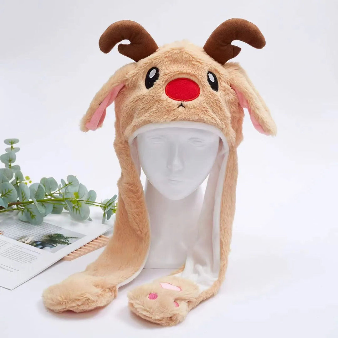 Chapeau Lapin avec Oreilles Mobiles pour Enfants et Adultes 11