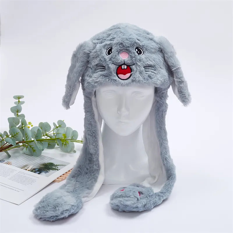 Chapeau Lapin avec Oreilles Mobiles pour Enfants et Adultes 17