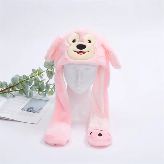 Chapeau Lapin avec Oreilles Mobiles pour Enfants et Adultes 20