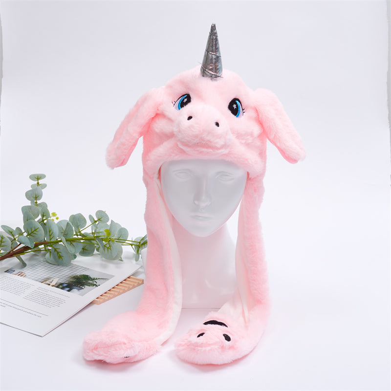 Chapeau Lapin avec Oreilles Mobiles pour Enfants et Adultes 39