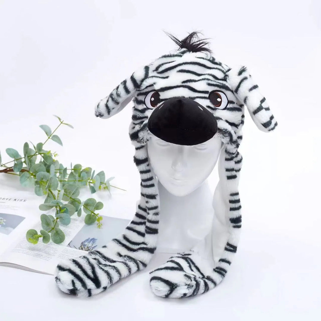 Chapeau Lapin avec Oreilles Mobiles pour Enfants et Adultes 40
