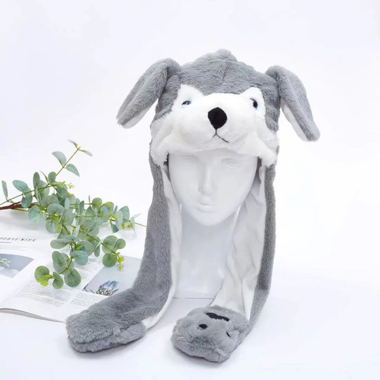 Chapeau Lapin avec Oreilles Mobiles pour Enfants et Adultes 47