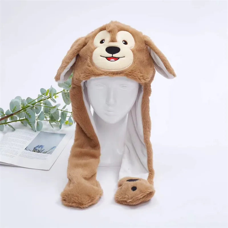 Chapeau Lapin avec Oreilles Mobiles pour Enfants et Adultes 58