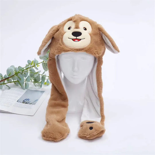 Chapeau Lapin avec Oreilles Mobiles pour Enfants et Adultes 58