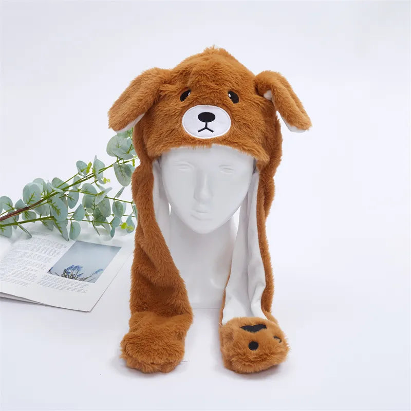 Chapeau Lapin avec Oreilles Mobiles pour Enfants et Adultes 6