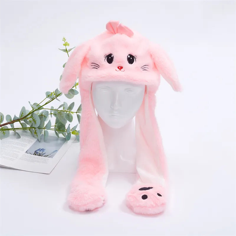 Chapeau Lapin avec Oreilles Mobiles pour Enfants et Adultes 7