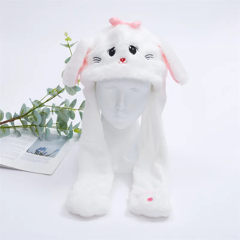 Chapeau Lapin avec Oreilles Mobiles pour Enfants et Adultes 8