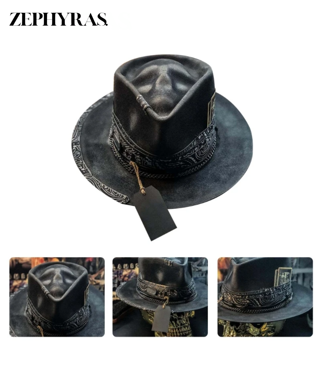 Chapeau d'Automne Tête de Mort Artisan 3